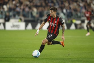 Christian Pulisic durante Juventus Milan