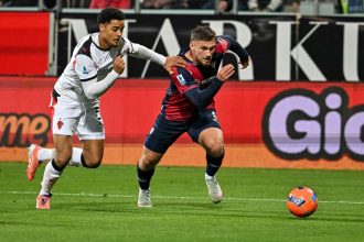 De Winter in azione contro il Cagliari