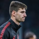 Matteo Gabbia , calciatore del Milan nel ruolo di difensore centrale.