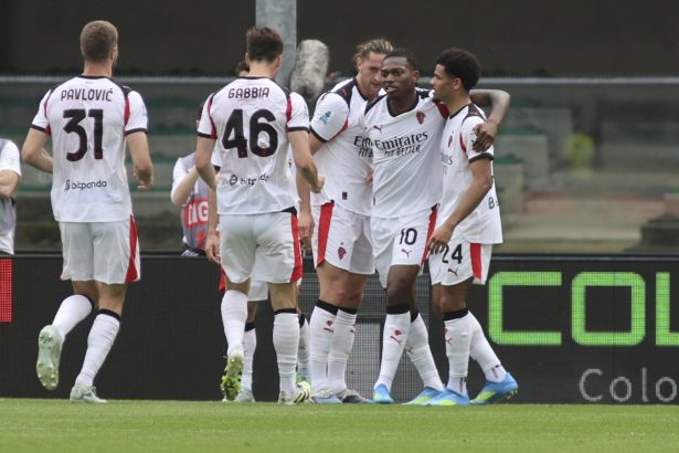 Milan vince a Verona 0-1 grazie alla rete di Leao su assist di Rabiot