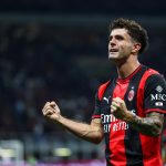 Christian Pulisic, attaccante dell'Ac Milan, alla prima marcatura stagionale con la rete al Lecce