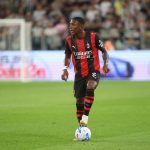 Estupinan, difensore del Milan, in azione nel corso della terza giornata del campionato di Serie A contro la Juventus
